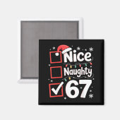 Aimant Nice Naughty 67 Christmas Costume 67 Meme Men Wome (Recto/Verso)