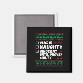 Aimant Nice Naughty Innocent Until Proven Guilty Christma (Recto/Verso)