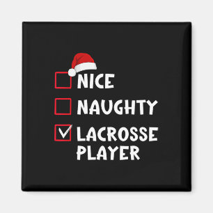 Aimant Nice Naughty Lacrosse Liste des joueurs Noël Père