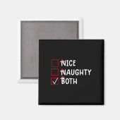 Aimant Nice Naughty Les Deux Mignons Noël (Recto/Verso)