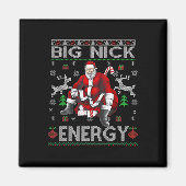 Aimant Nick Energy Funny Père Noël Noël laid Sater Men W (Devant)