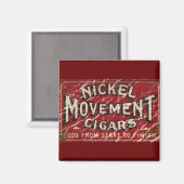 Aimant Nickle Movement Cigar 1900 - en détresse (Recto/Verso)