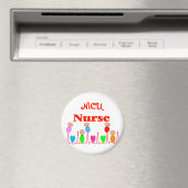 Aimant NICU Nurse—Carte graphique adorable pour bébé (In Situ (Lave-vaisselle))