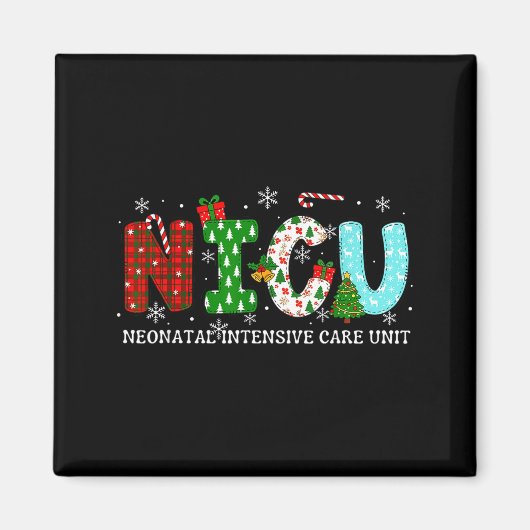 Aimant Nicu Nurse Christmas Neonatal Intensive Care Unit  (Devant)