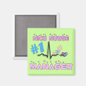 Aimant NICU Nurse Manager Cadeaux (Recto/Verso)