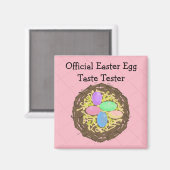 Aimant Nid d'oeufs de Pâques (Recto/Verso)