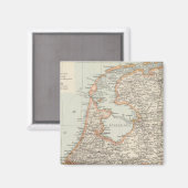 Aimant Niederlande - Carte Pays-Bas (Recto/Verso)