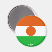 Aimant Niger Drapeau charmant patriotique (Recto/Verso)