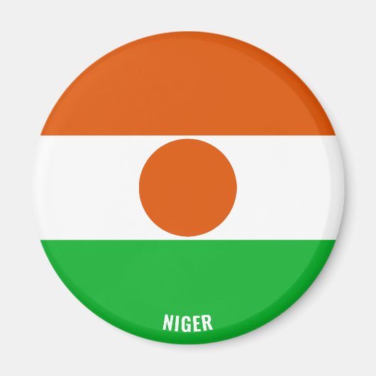 Aimant Niger Drapeau charmant patriotique (Devant)