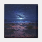 Aimant Night Desert Pleine lune (Devant)