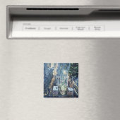 Aimant "Nightlights New York" Aquarelle Art (In Situ (Lave-vaisselle))