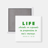 Aimant Nin sur le courage (Recto/Verso)