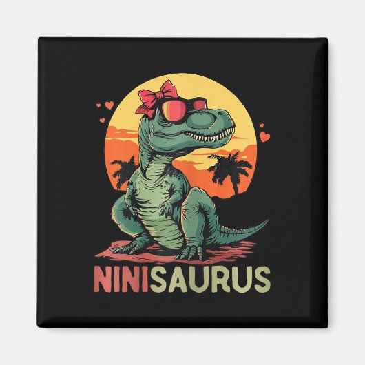 Aimant Ninisaurus Dino Dinosaure Nini-saurus T-rex Mère (Devant)