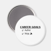 Aimant Ninja Career Goals - Auteur (Recto/Verso)