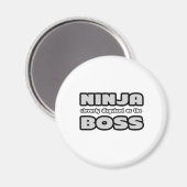 Aimant Ninja Clairement Dissimulé Comme Le Patron (Recto/Verso)