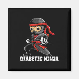 Aimant Ninja diabétique Mois de sensibilisation au diabèt