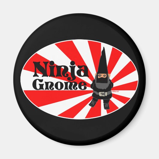 Aimant Ninja Gnome (Devant)