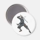 Aimant Ninja ~ Ninjas 2 Arts martiaux Guerrier Imaginaire (Recto/Verso)