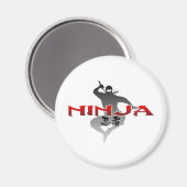 Aimant Ninja Silhouette (Recto/Verso)