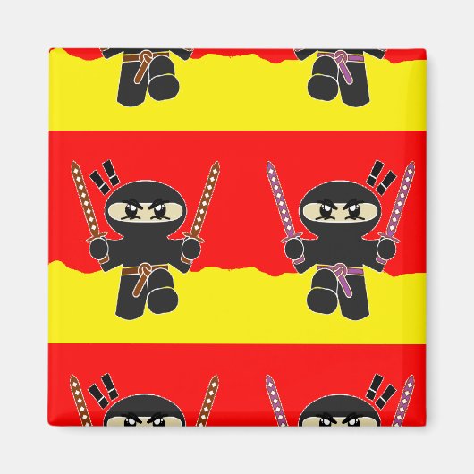 Aimant Ninjas en colère (Devant)