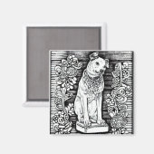 Aimant Nipper, Flore RCA Chien (Recto/Verso)
