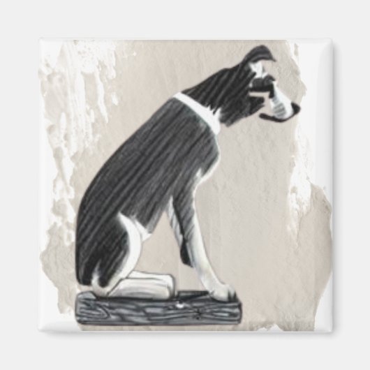 Aimant Nipper, RCA Chien Vue Côté (Devant)