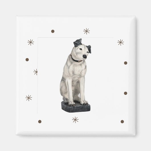 Aimant Nipper, Starry de chien RCA (Devant)