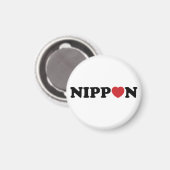 Aimant Nippon Love Heart (Recto/Verso)