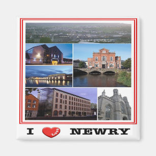 Aimant NIR013 NEWRY "I LOVE", Irlande du Nord, Réfrigérat