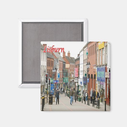 Aimant NIR014 LISBURN, Irlande du Nord, Fridge (Recto/Verso)