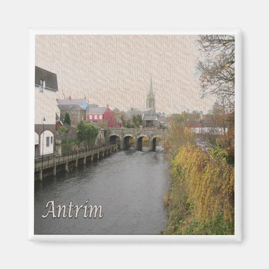 Aimant NIR019 ANTRIM, Irlande du Nord, Fridge (Devant)