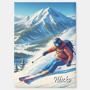 Aimant Niseko Japon Hokkaido Skier