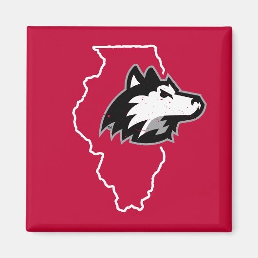 Aimant NIU Huskies State Love (Devant)