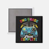 Aimant Niveau 2e année diplômé complet jeu jeu vidéo (Recto/Verso)