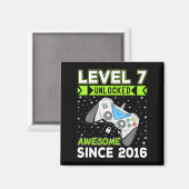 Aimant Niveau 7 Déverrouillé Awesome 2016 jeu vidéo 7e na (Recto/Verso)