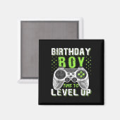 Aimant Niveau Clic Up Anniversaire Jeu Vidéo Garçon Enfan (Recto/Verso)