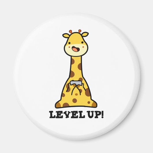 Aimant Niveau Haut Funny Giraffe Pun (Devant)