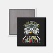 Aimant Niveau lycée Complet Gamer School Graduation (Recto/Verso)