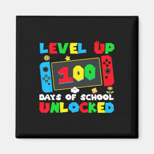 Aimant Niveau supérieur 100 jours d'école débloqués Gamer