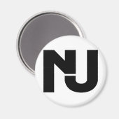 Aimant NJ Graphic (Recto/Verso)