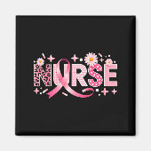 Aimant Nk Ribbon Stethoscope Nurse Life Breast Cancer Awa (Devant)