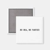 Aimant No Bra No Panties Funny Adult Womens  (Recto/Verso)