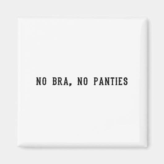 Aimant No Bra No Panties Funny Adult Womens  (Devant)