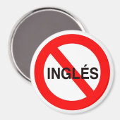 Aimant NO INGLES - Pas d'anglais (Recto/Verso)