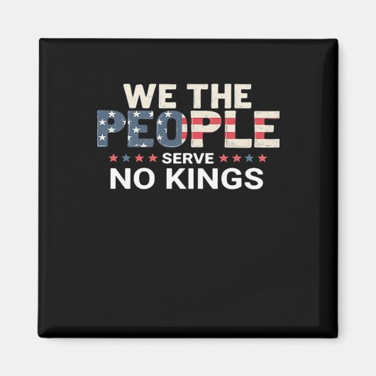 Aimant No King Patriotic Freedom No Kings In America Crea (Devant)