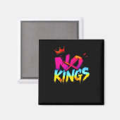 Aimant No Kings - Bold Graffiti Statement Sticker (Recto/Verso)