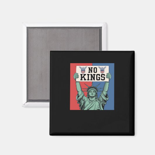 Aimant No Kings Classic Patriotic Style (Recto/Verso)