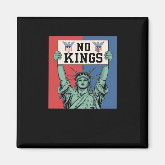 Aimant No Kings Classic Patriotic Style (Devant)