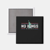 Aimant No Kings Day Retro Classic Design (Recto/Verso)