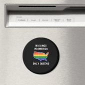 Aimant No Kings In America Only Queens Funny Queer Gay Pr (In Situ (Lave-vaisselle))